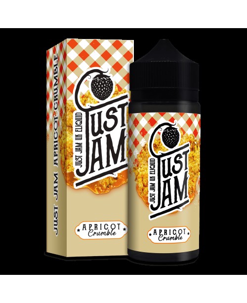 APRICOT CRUMBLE  E LIQUID BY JUST JAM 100ML 80VG