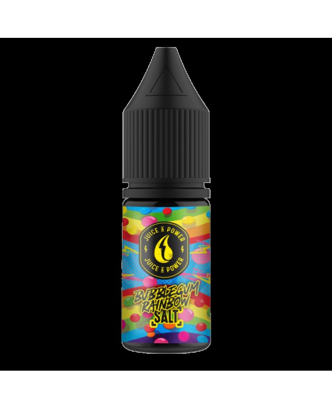 BUBBLEGUM RAINBOW NICOTINE SALT E-LIQUID BY JUICE N POWER