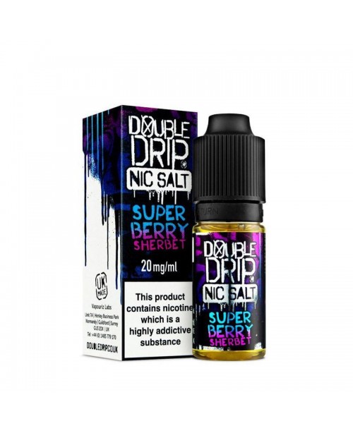 SUPER BERRY SHERBET NIC SALT E-LIQUID BY DOUBLE DR...