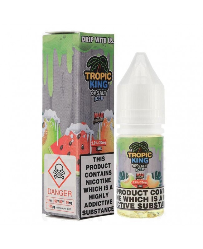 MAD MELON ICED NICOTINE SALT E-LIQUID BY TROPIC KING ON SALT