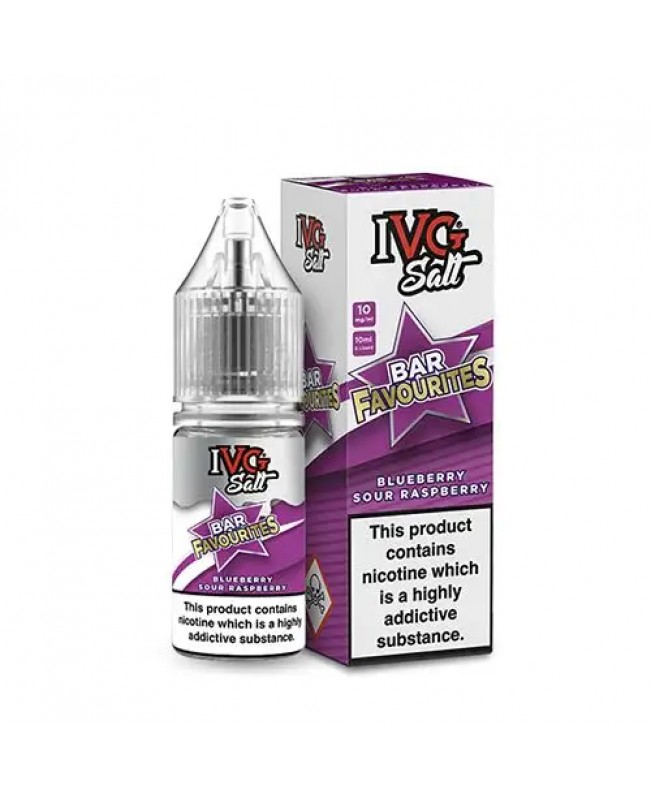 BLUEBERRY SOUR RASPBERRY NICOTINE SALT E-LIQUID BY IVG SALT BAR FAVOURITES