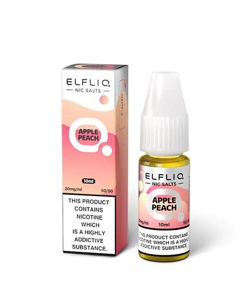 APPLE PEACH NICOTINE SALT E-LIQUID BY ELFLIQ - ELF...