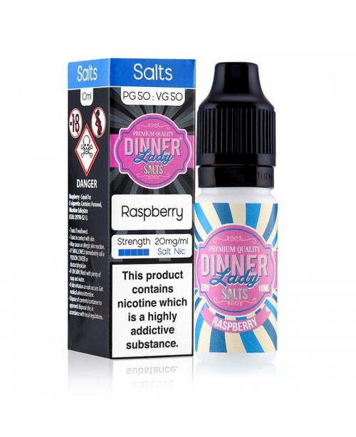 RASPBERRY NICOTINE SALT E-LIQUID BY DINNER LADY SA...