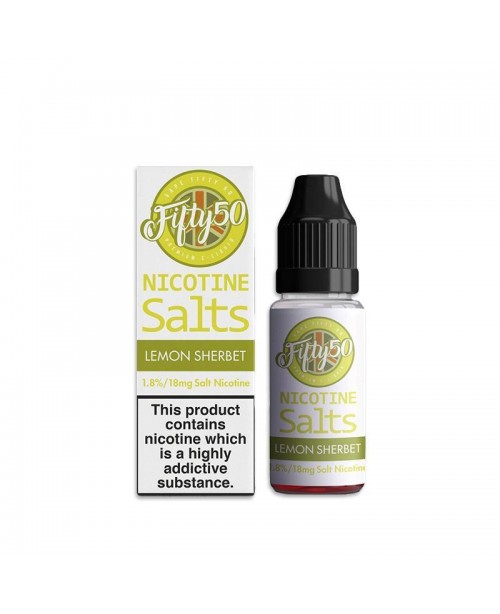 LEMON SHERBET NICOTINE SALT E-LIQUID BY FIFTY50 SA...