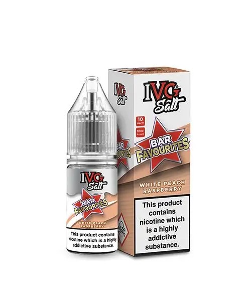 WHITE PEACH RASPBERRY NICOTINE SALT E-LIQUID BY IV...