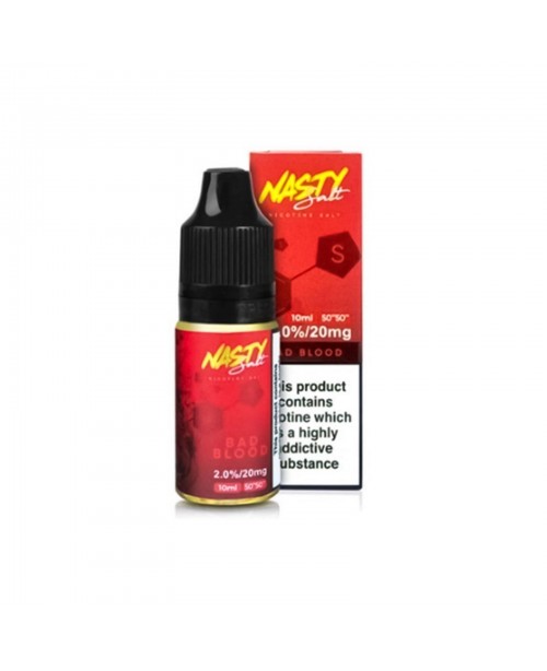 BAD BLOOD NICOTINE SALT E-LIQUID BY NASTY SALT