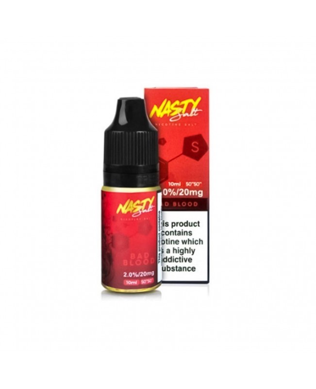 BAD BLOOD NICOTINE SALT E-LIQUID BY NASTY SALT