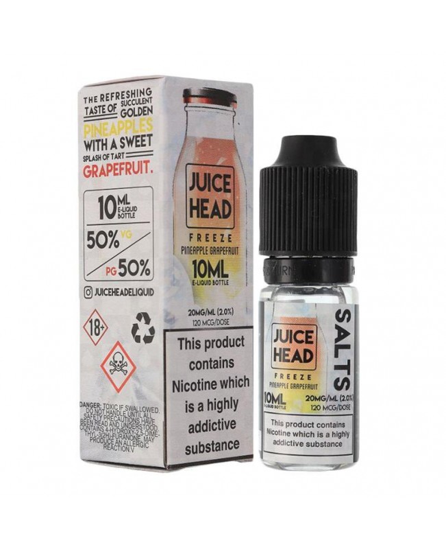 PINEAPPLE GRAPEFRUIT FREEZE NICOTINE SALT E-LIQUID BY JUICE HEAD SALTS