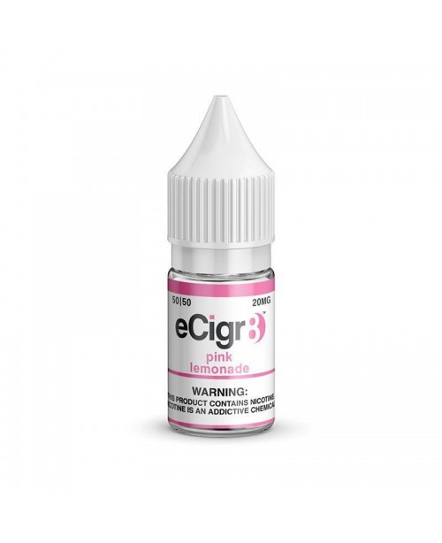 PINK LEMONADE NICOTINE SALT E-LIQUID BY ECIGR8 Nic...