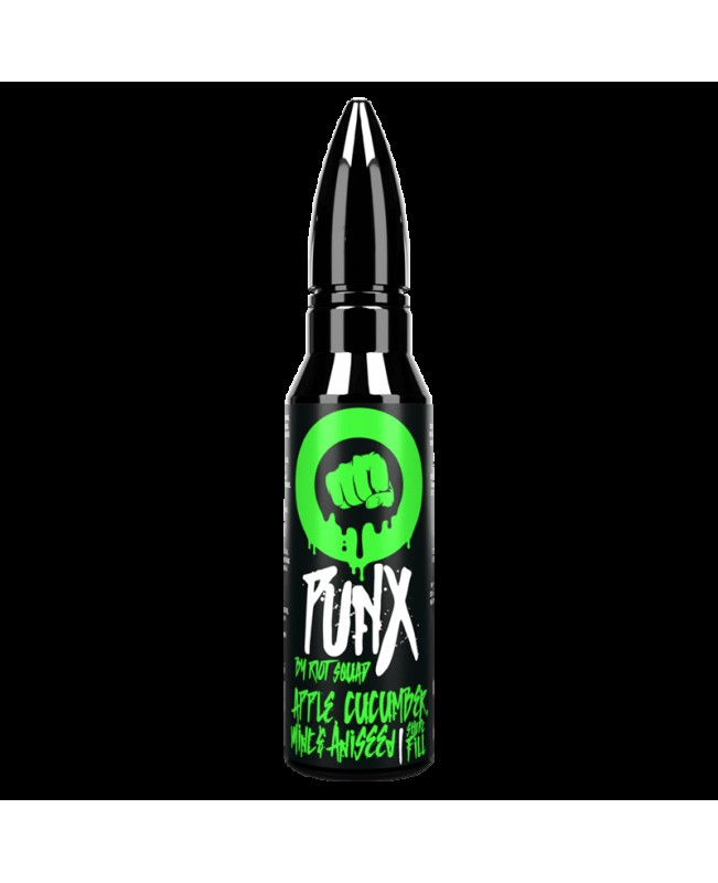 APPLE CUCUMBER MINT & ANISEED E LIQUID BY PUNX BY RIOT SQUAD 50ML 70VG