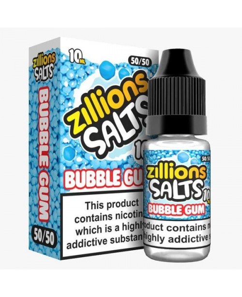 BUBBLE GUM ZILLIONS NICOTINE SALT E-LIQUID BY ZILL...