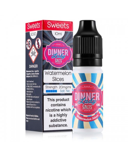 WATERMELON SLICES NICOTINE SALT E-LIQUID BY DINNER...