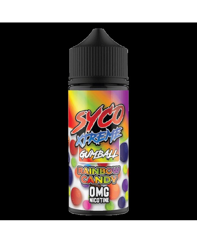 RAINBOW CANDY E LIQUID BY SYCO XTREME GUMBALL 100ML 80VG