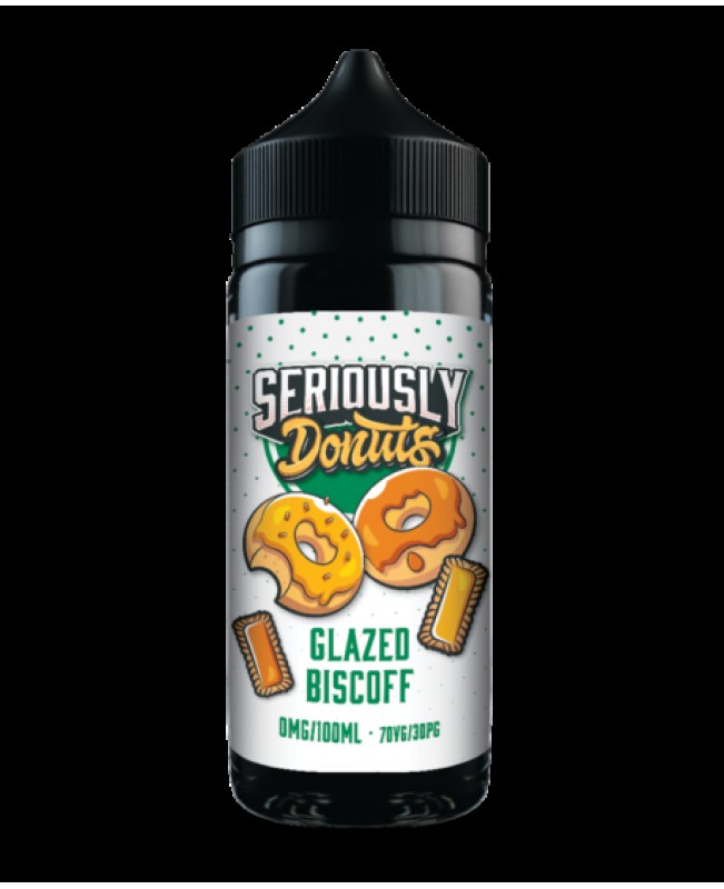 GLAZED BISCOFF E-LIQUID BY SERIOUSLY DONUTS / DOOZY VAPE CO 100ML 70VG