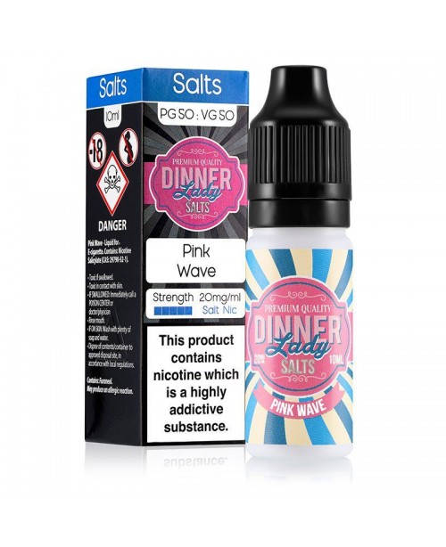 PINK WAVE NICOTINE SALT E-LIQUID BY DINNER LADY SA...