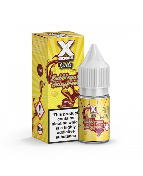 BUBBLEGUM JUICYFROOT NICOTINE SALT E-LIQUID BY X S...