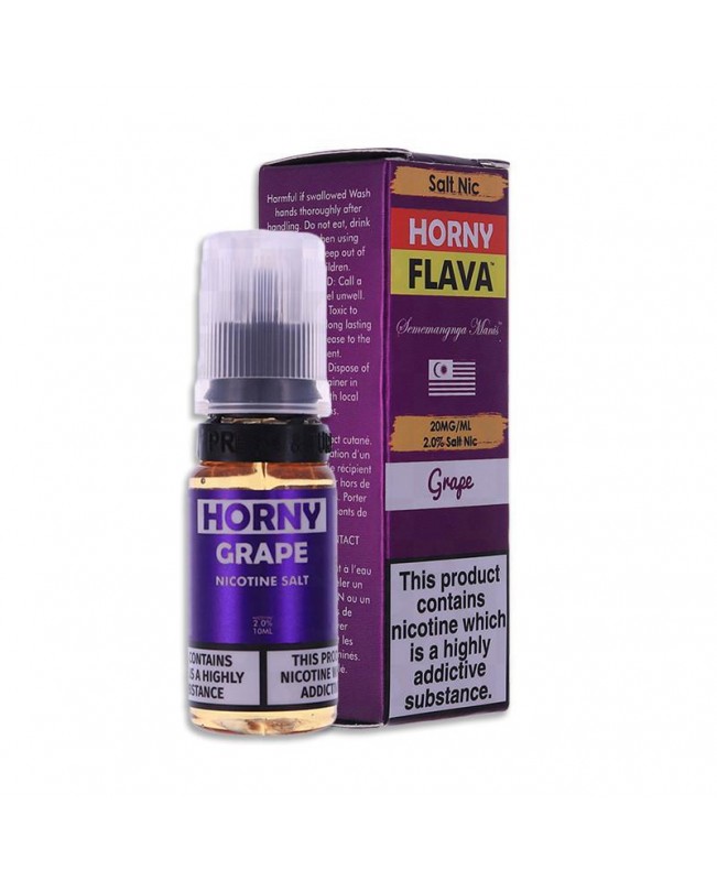 GRAPE NICOTINE SALT E-LIQUID BY Horny Flava Nic Salts, Brand_Horny Flava Salts