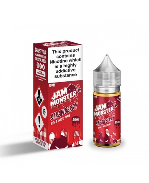 STRAWBERRY JAM NICOTINE SALT E-LIQUID BY JAM MONST...