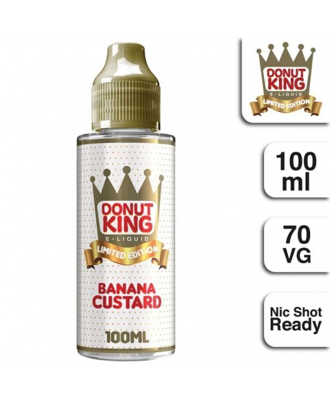 BANANA CUSTARD E LIQUID BY DONUT KING 100ML 70VG