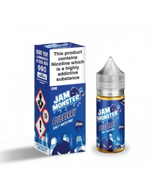 BLUEBERRY JAM NICOTINE SALT E-LIQUID BY JAM MONSTE...