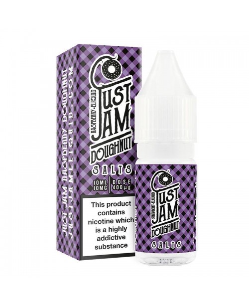 JUST JAM RASPBERRY DOUGHNUT NICOTINE SALT E-LIQUID...