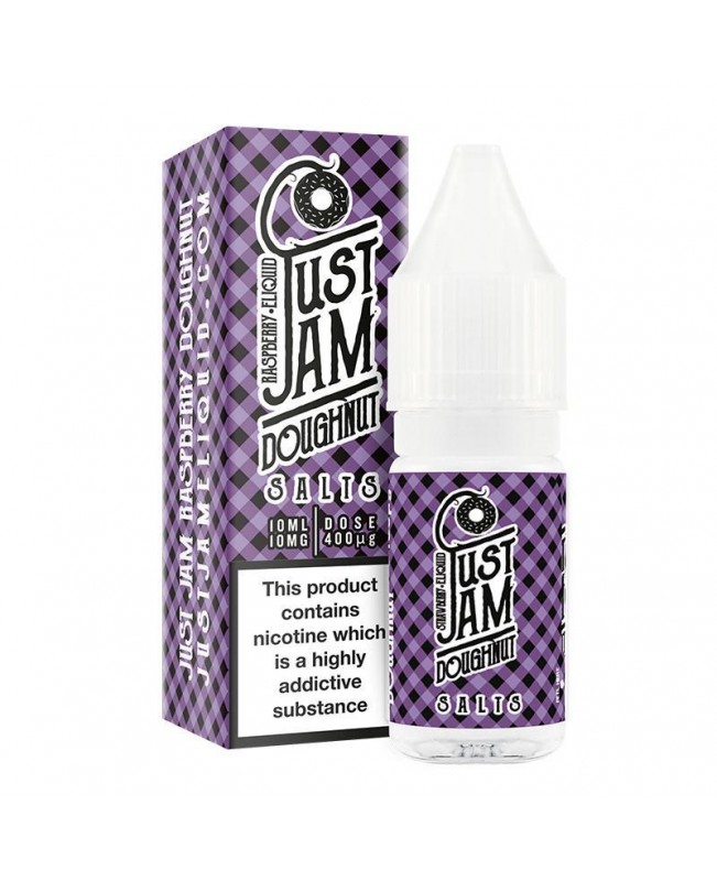 JUST JAM RASPBERRY DOUGHNUT NICOTINE SALT E-LIQUID BY JUST JAM