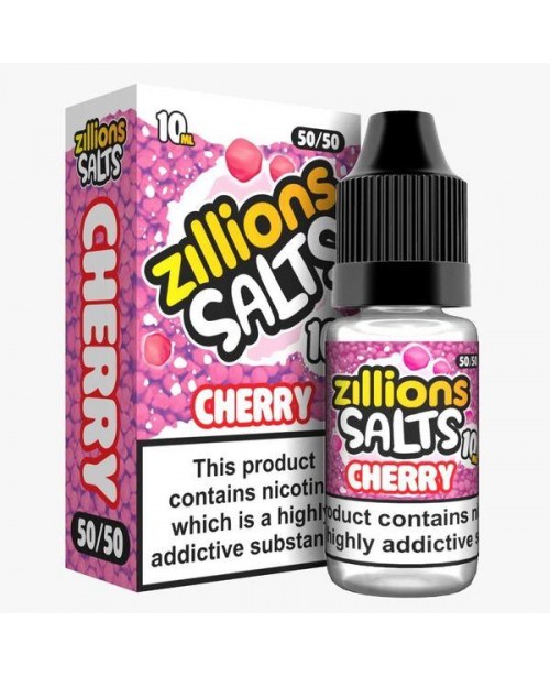 CHERRY ZILLIONS NICOTINE SALT E-LIQUID BY ZILLIONS...