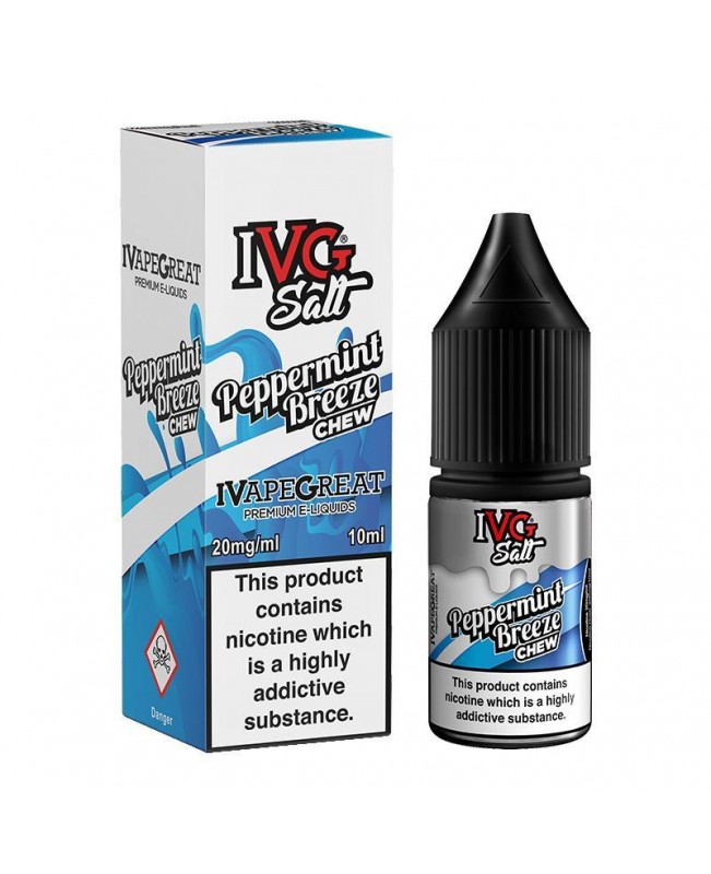 PEPPERMINT BREEZE CHEW NICOTINE SALT E-LIQUID BY I VG SALT