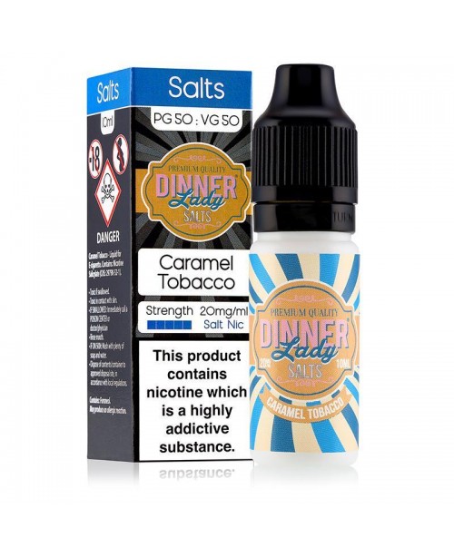 CARAMEL TOBACCO NICOTINE SALT E-LIQUID BY DINNER L...