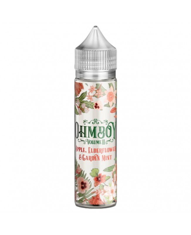 APPLE, ELDERFLOWER & GARDEN MINT BY OHM BOY VOLUME II SHORT FILL 50ML & 100ML