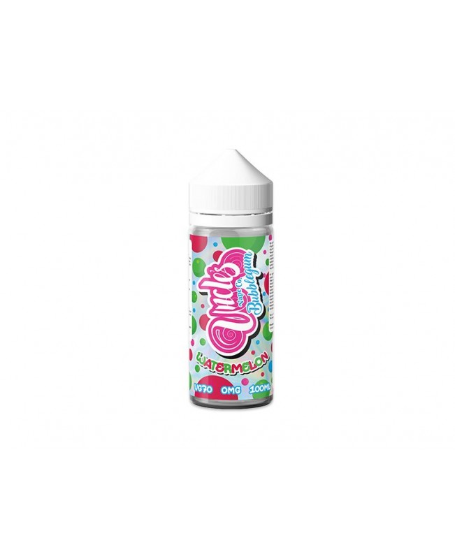 WATERMELON BUBBLEGUM E LIQUID BY UNCLES VAPE CO 100ML 70VG