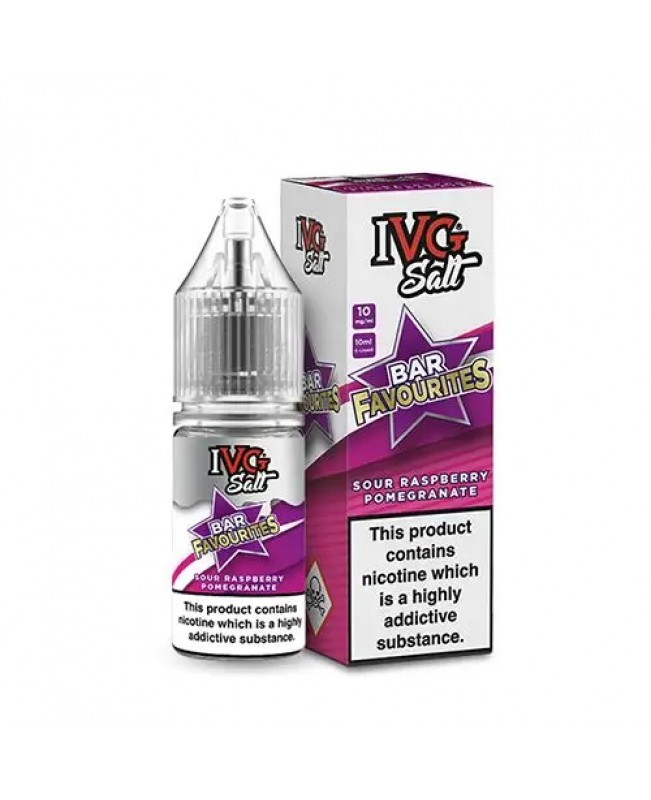 SOUR RASPBERRY POMEGRANATE NICOTINE SALT E-LIQUID BY IVG SALT BAR FAVOURITES