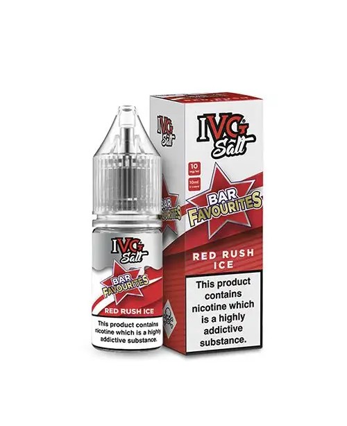 RED RUSH ICE NICOTINE SALT E-LIQUID BY IVG SALT BA...