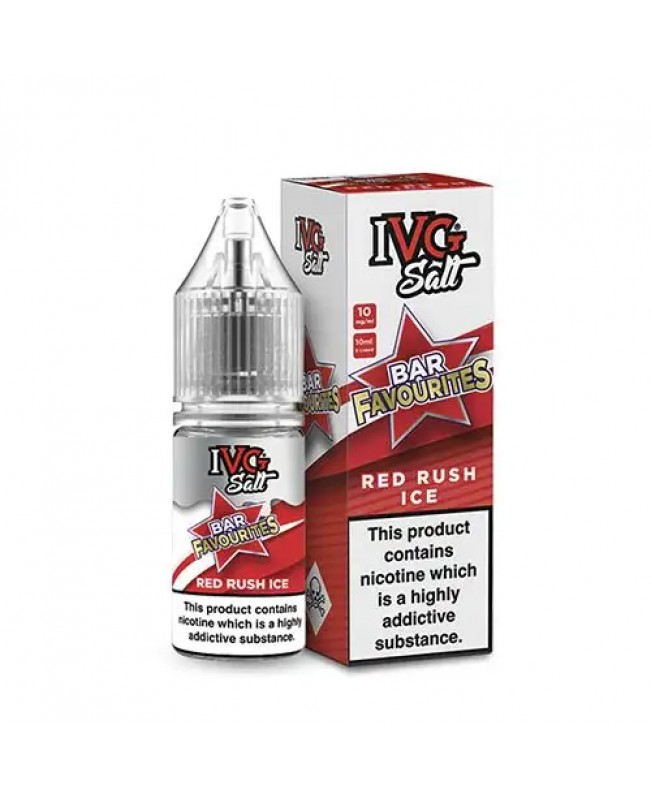 RED RUSH ICE NICOTINE SALT E-LIQUID BY IVG SALT BAR FAVOURITES