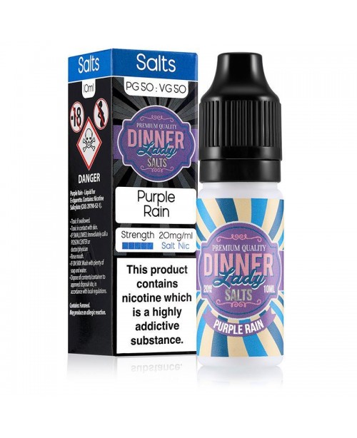 PURPLE RAIN NICOTINE SALT E-LIQUID BY DINNER LADY ...