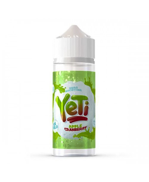 APPLE CRANBERRY E LIQUID BY YETI E LIQUIDS 100ML 7...