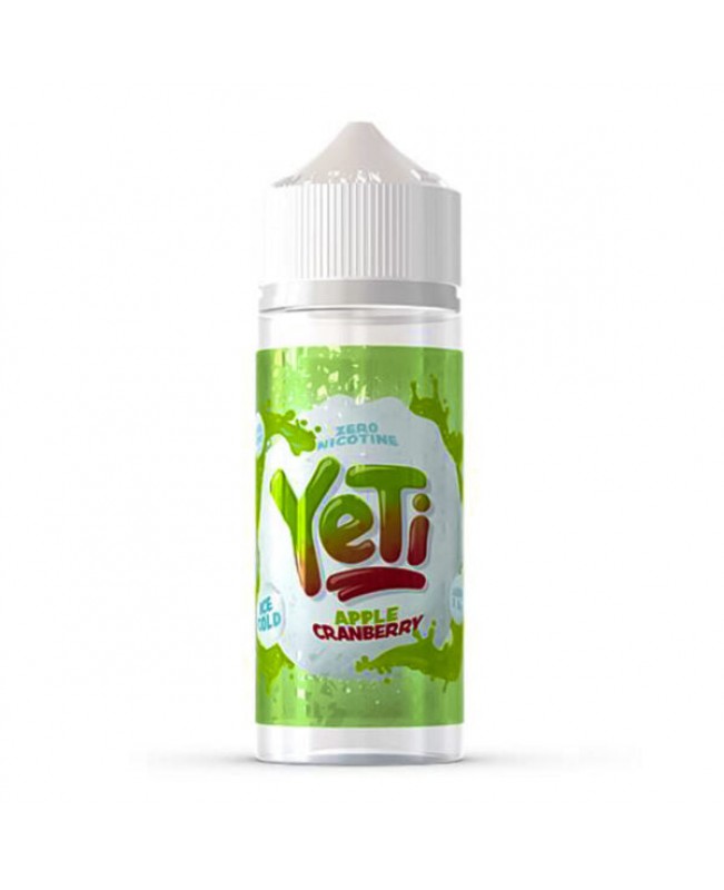 APPLE CRANBERRY E LIQUID BY YETI E LIQUIDS 100ML 70VG