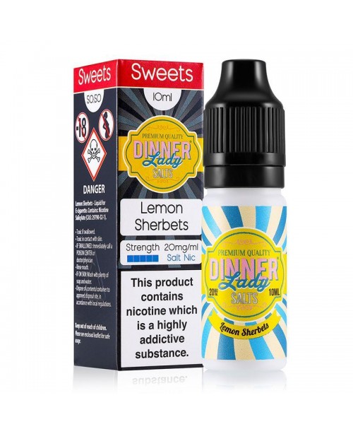 LEMON SHERBETS NICOTINE SALT E-LIQUID BY DINNER LA...