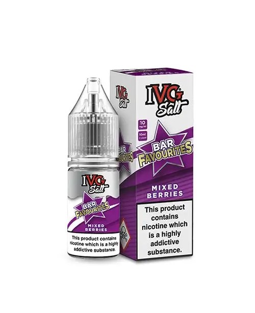 MIXED BERRIES NICOTINE SALT E-LIQUID BY IVG SALT B...