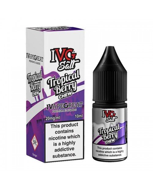 TROPICAL BERRY CHEW NICOTINE SALT E-LIQUID BY I VG...