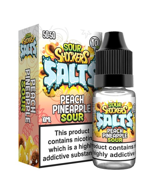 PEACH PINEAPPLE SOURS NICOTINE SALT E-LIQUID BY SO...