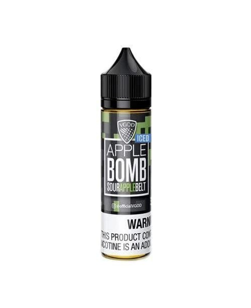 APPLE BOMB ICED E LIQUID BY VGOD 50ML 70VG