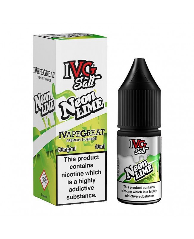 NEON LIME NICOTINE SALT E-LIQUID BY I VG SALT