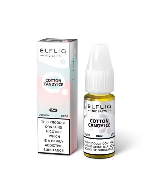 COTTON CANDY ICE NICOTINE SALT E-LIQUID BY ELFLIQ ...