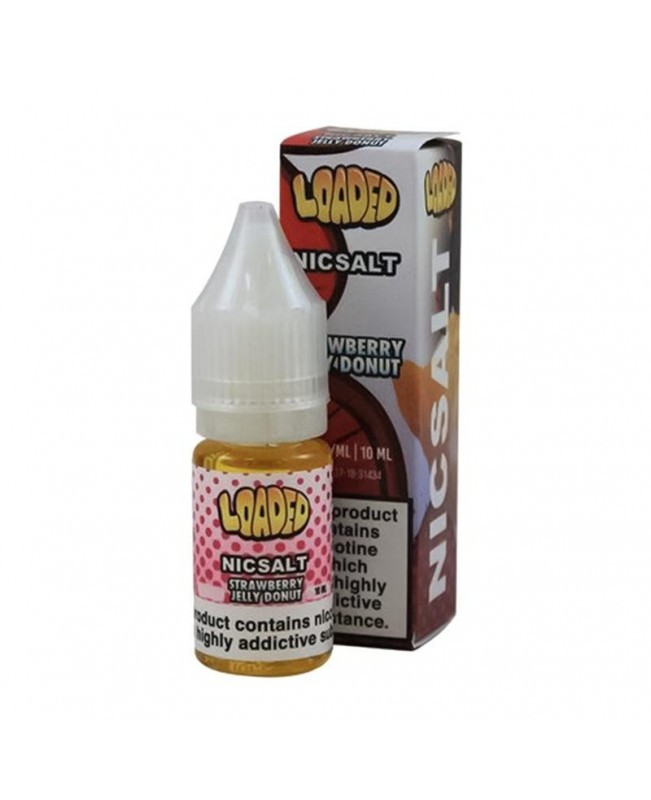 STRAWBERRY JELLY DONUT NICOTINE SALT E-LIQUID BY LOADED NICSALT