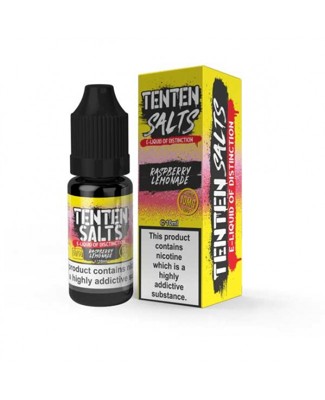 RASPBERRY LEMONADE NICOTINE SALT E-LIQUID BY TENTEN