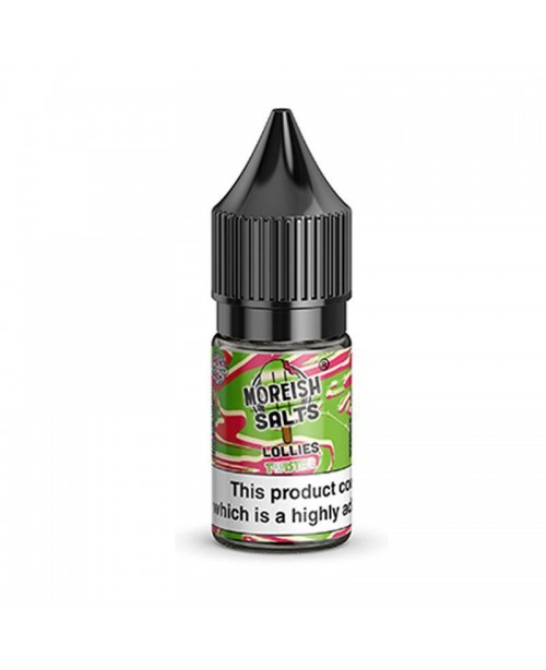 TWISTER LOLLIES NICOTINE SALT E-LIQUID BY MOREISH ...