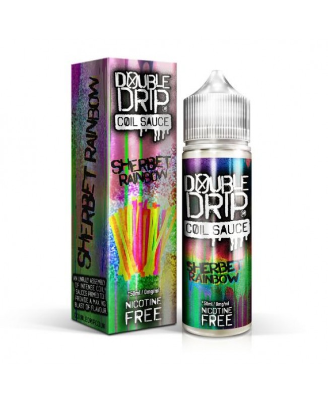 SHERBET RAINBOW E LIQUID BY DOUBLE DRIP 50ML 80VG