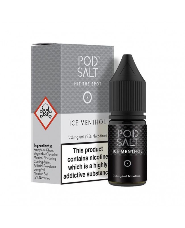 ICE MENTHOL NICOTINE SALT E-LIQUID BY POD SALT CORE RANGE