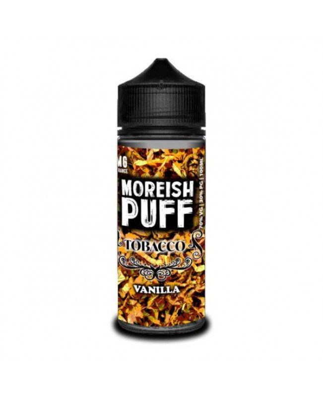 VANILLA TOBACCO E LIQUID BY MOREISH PUFF - TOBACCO 100ML 70VG